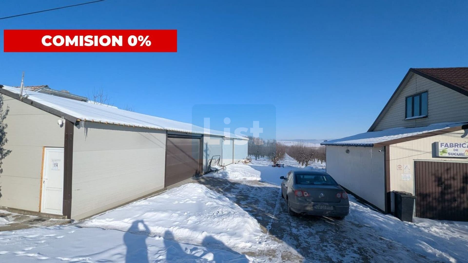 COMISION 0% Afacere fabrica de sucuri, 3 hale, livada + 7700 mp teren