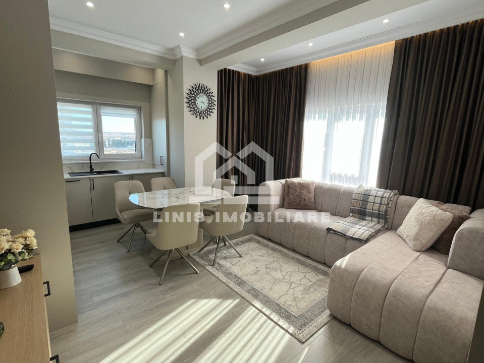 COMISION 0% Apartament 3 camere LUX, mobilat și utilat, 74 mp